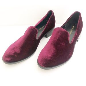 Marc Fisher Shoes - MARC FISHER TRAYCEE BURGANDY VELVET LOAFER SZ 8.5 Marc Fisher Shoes - MARC FISHER TRAYCEE BURGANDY VELVET LOAFER SZ 8.5